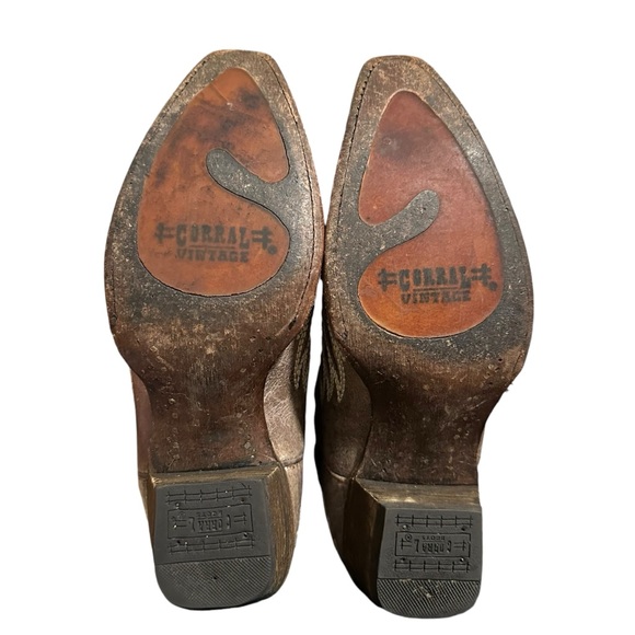 Corral Women’s Sequin‎ Wing & Cross Inlay Western Boot - Snip toe Sz 8.5 - Picture 7 of 7
